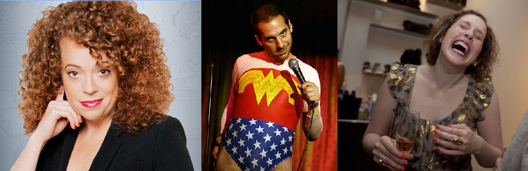 Michelle Wolf, Seth Herzog, and Vanessa Bayer